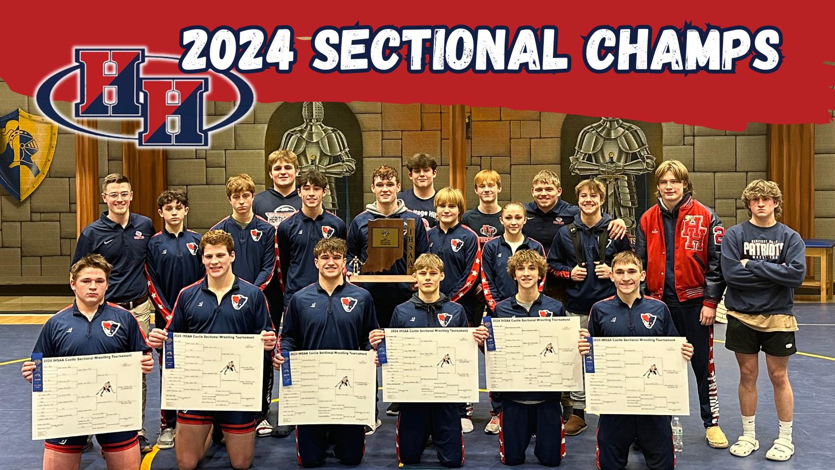 Patriot Wrestling Wins IHSAA Sectional Title